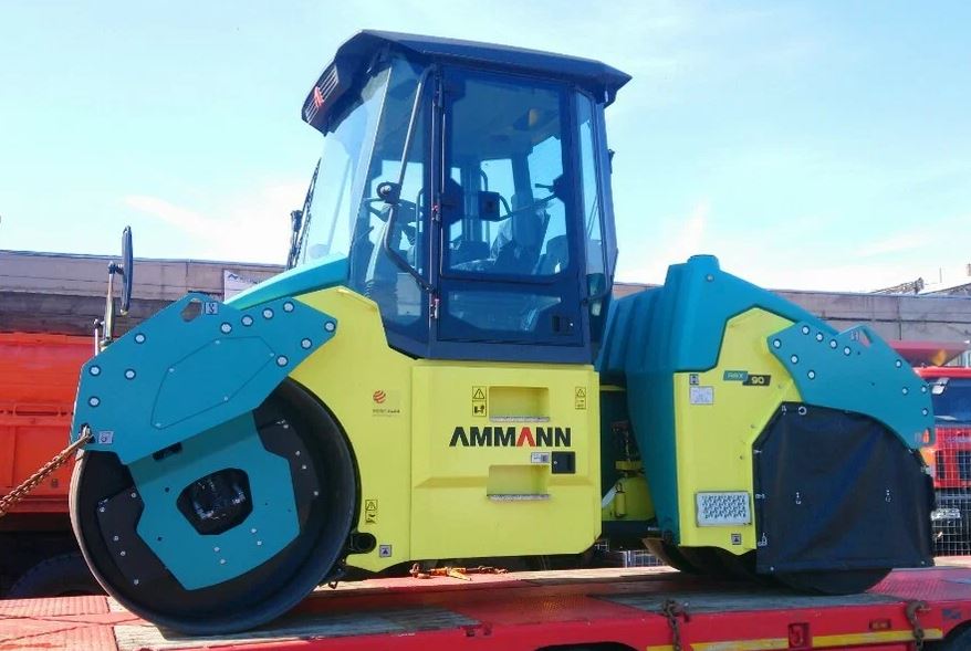 Артикул Ammann_018 (К) Каток Ammann ARX 90 Стекло нижнее левая дверь (закаленное)